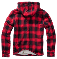Geaca Lumber Hooded Red/Black Checkered Brandit - Caldura Urbana si Stil