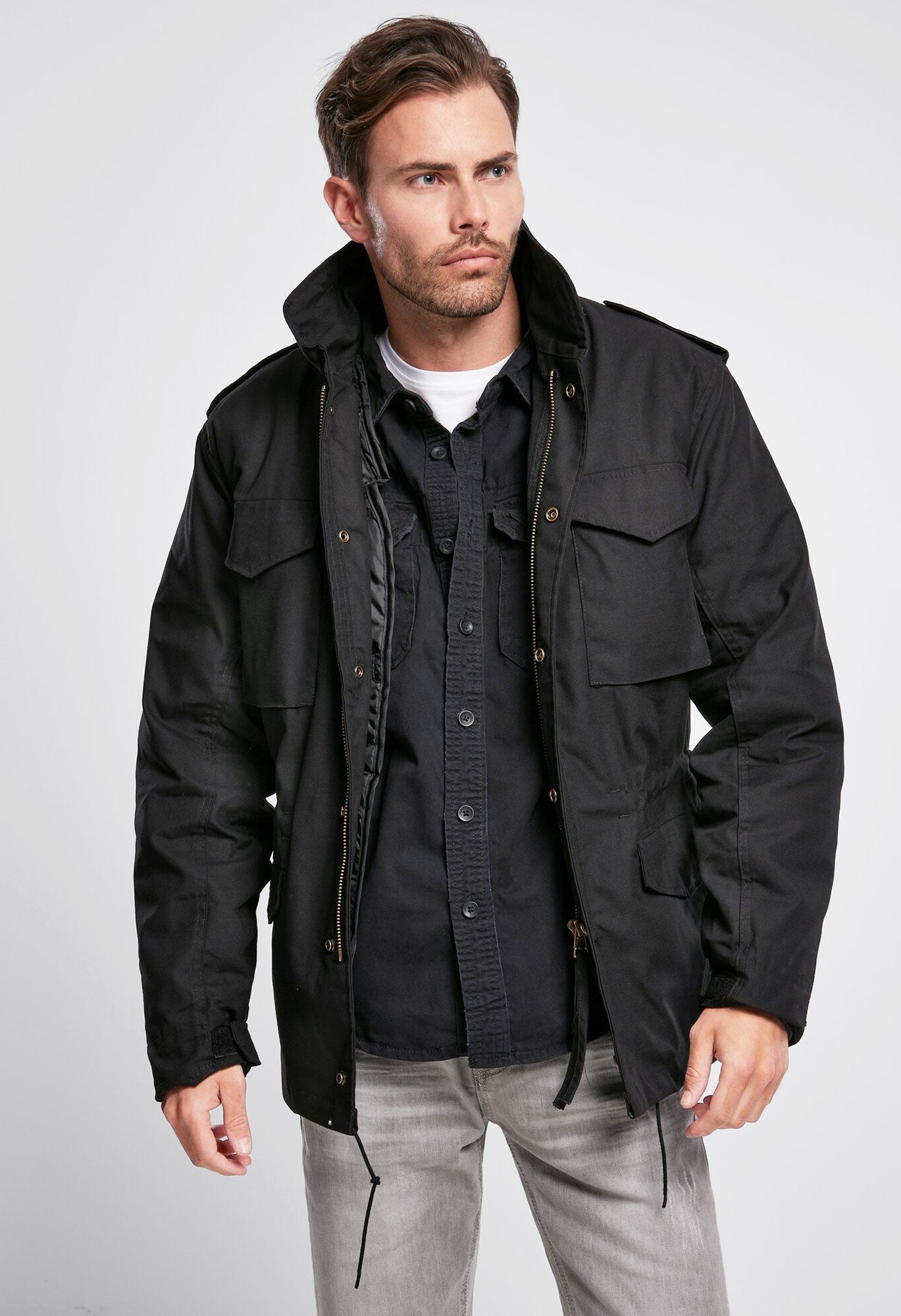 Geaca M65 Classic Negru Brandit - Durabilitate si Stil Clasic