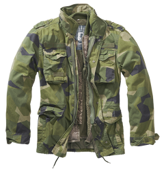 Geaca M65 Giant Swedish Camo/Olive/Blue Brandit - Versatilitate Tactică