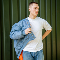 Geacă MA-1 Bomber Vintage denim Fostex Garments - Autenticitate și Rezistență