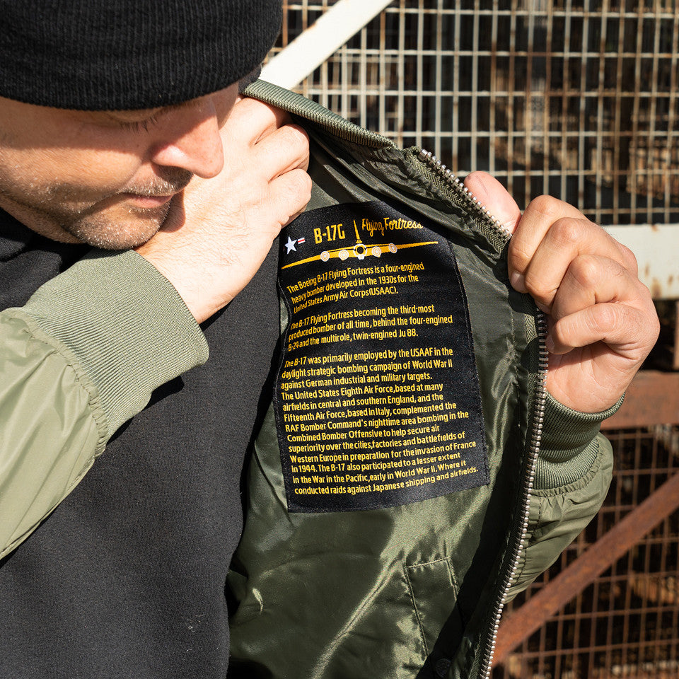 Geacă MA-1 Summer Bomber Verde Fostex - Esența Stilului Tactic-Urban