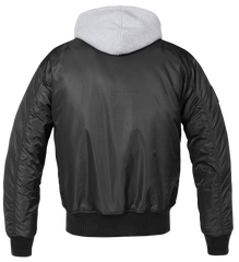 Geaca MA1 Sweat Hooded Black/Grey Brandit - Confort Superior