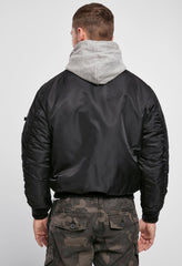Geaca MA1 Sweat Hooded Black/Grey Brandit - Confort Superior