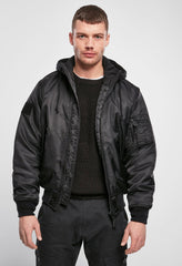 Geaca MA1 Sweat Hooded Negru Brandit - Caldura si Rezistenta