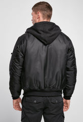 Geaca MA1 Sweat Hooded Negru Brandit - Caldura si Rezistenta