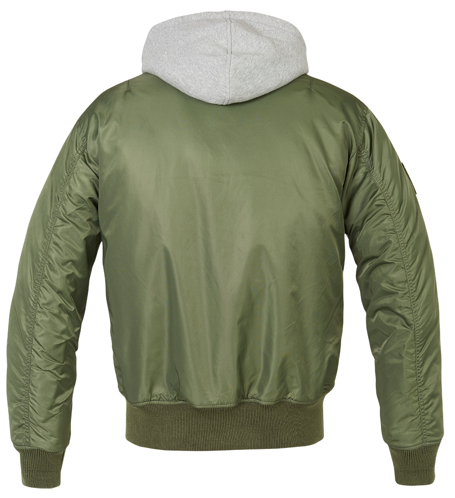 Geaca MA1 Sweat Hooded Olive/Grey Brandit - Caldura si Mobilitate