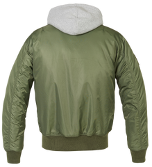 Geaca MA1 Sweat Hooded Olive/Grey Brandit - Caldura si Mobilitate