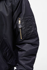 Geaca MA2 Fur Collar Negru Brandit - Caldura si Mobilitate