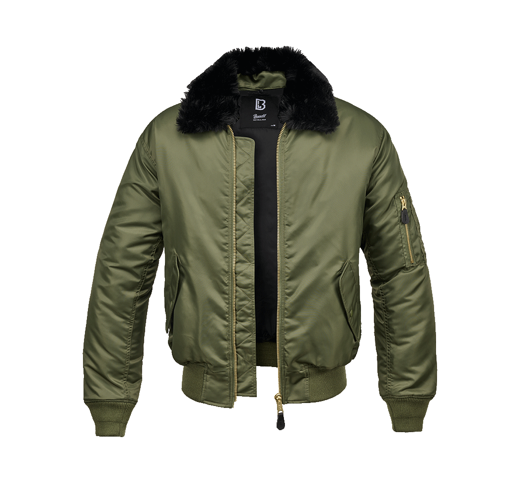 Geaca MA2 Fur Collar Olive Brandit - Caldura si Mobilitate Optima