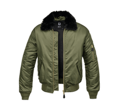Geaca MA2 Fur Collar Olive Brandit - Caldura si Mobilitate Optima