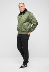 Geaca MA2 Fur Collar Olive Brandit - Caldura si Mobilitate Optima