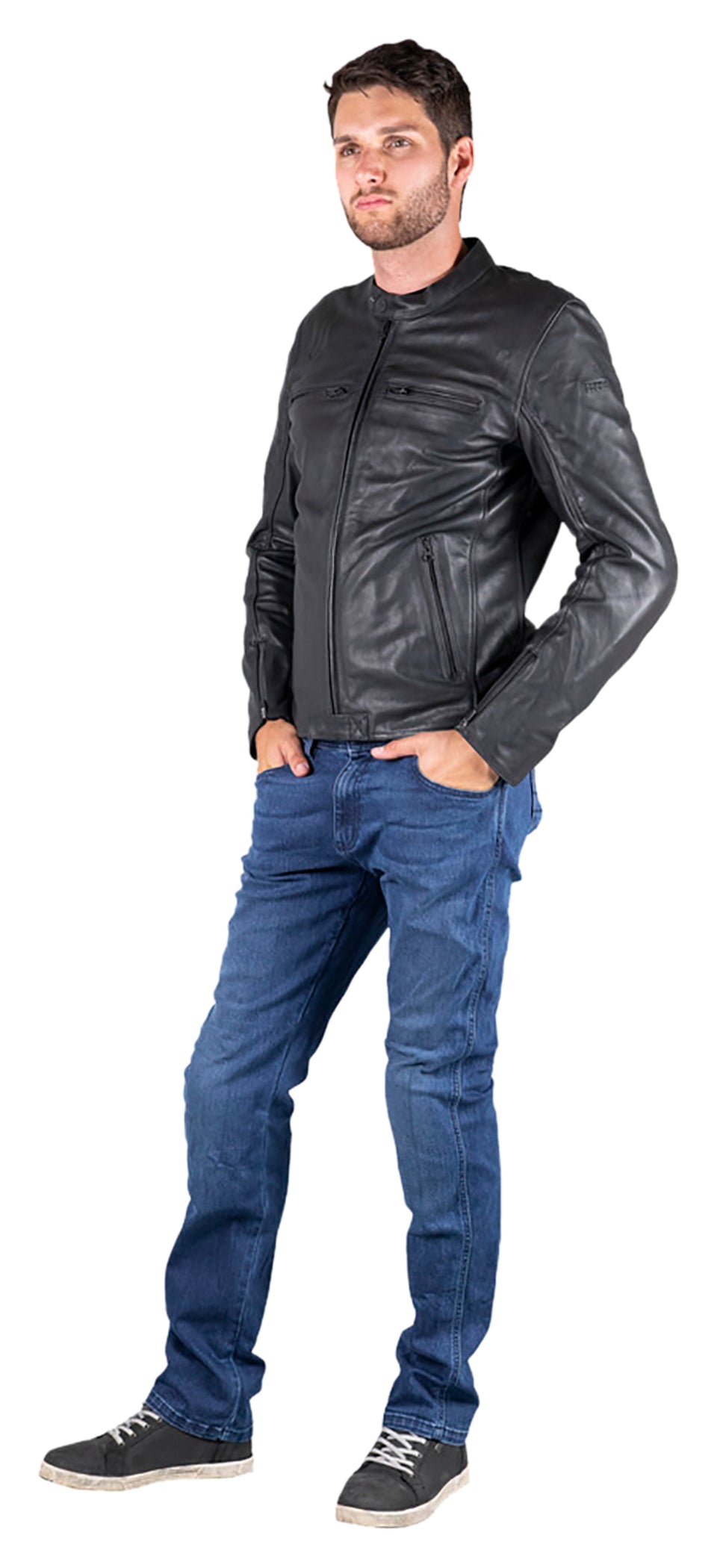 Geacă Moto Classic LD Sondrio 2.0 - Piele, Protecții Nivel 1