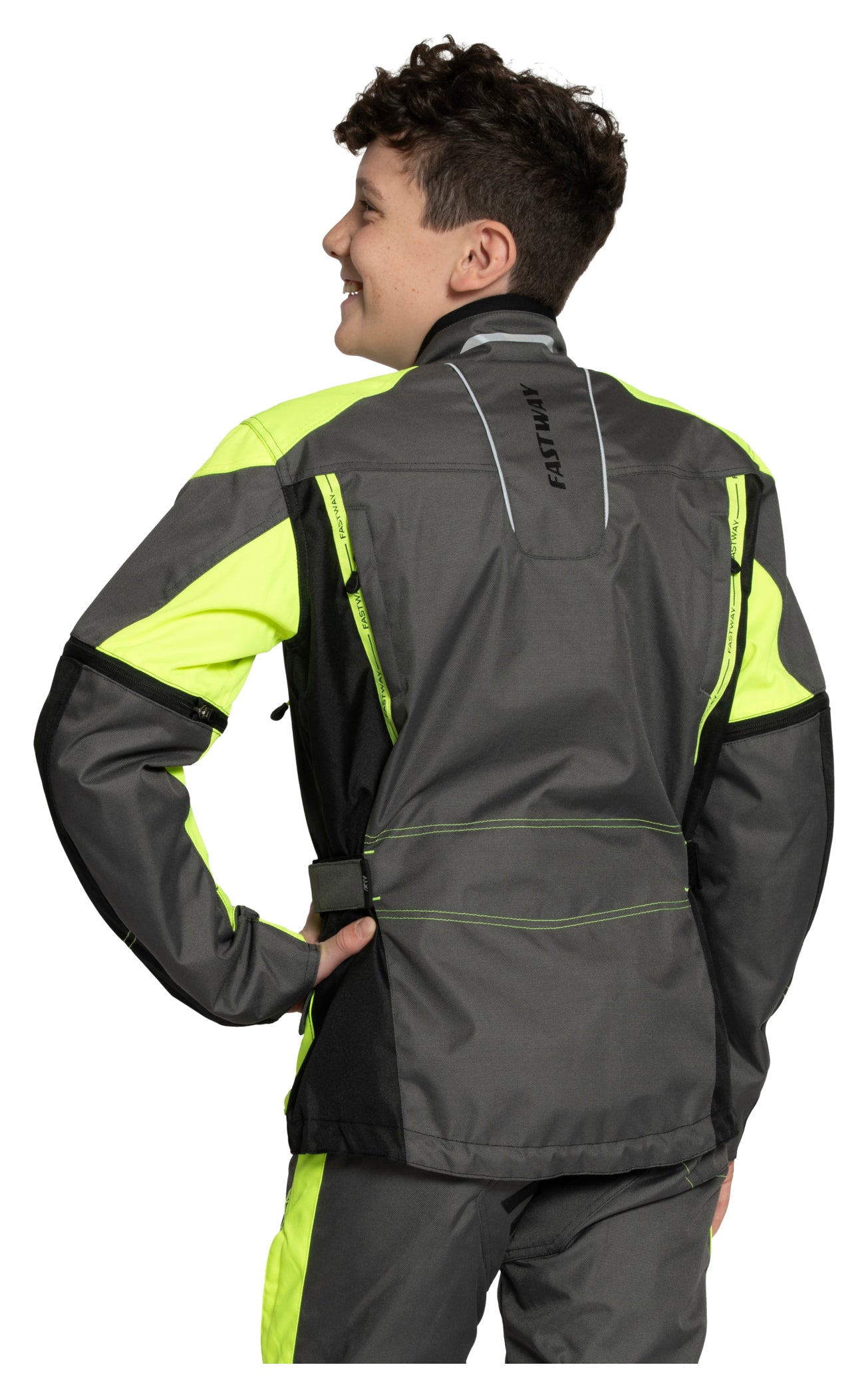 Geacă Moto Copii Touring Kids 191 Fastway - Mâneci Ajustabile