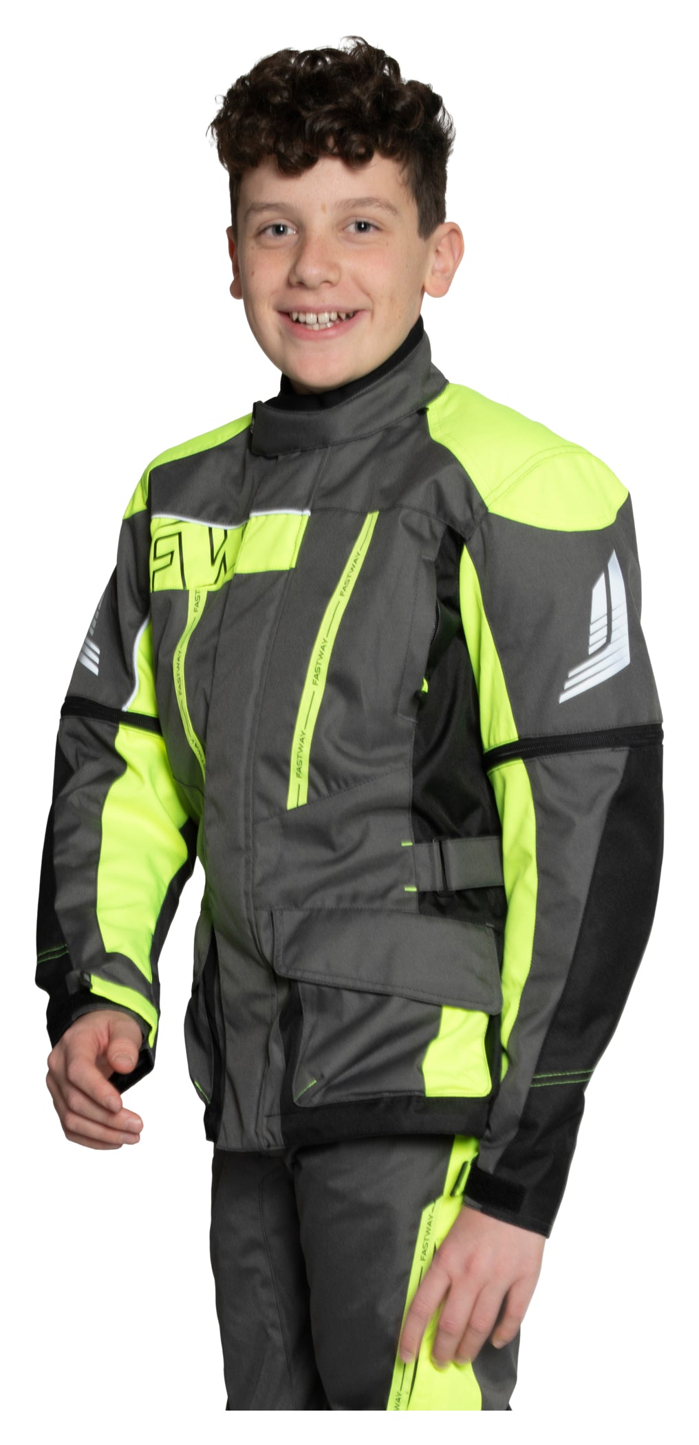 Geacă Moto Copii Touring Kids 191 Fastway - Mâneci Ajustabile