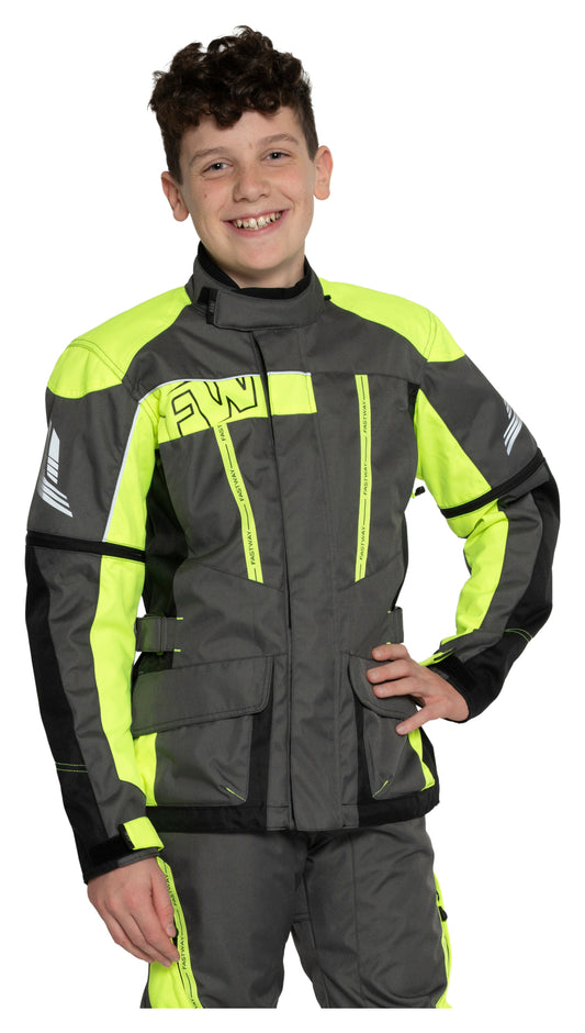Geacă Moto Copii Touring Kids 191 Fastway - Mâneci Ajustabile
