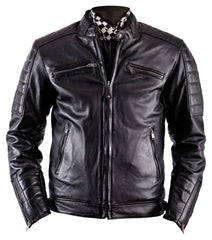 Geacă Moto Cruiser Rag Louis - Piele, Membrană, Protecții