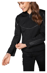 Geacă Moto Damă VSJ-3 Vanucci - Piele & Softshell, Protecții Clasa A