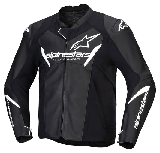 Geacă Moto Faster V3 Alpinestars - Piele, Protecții Nivel 1