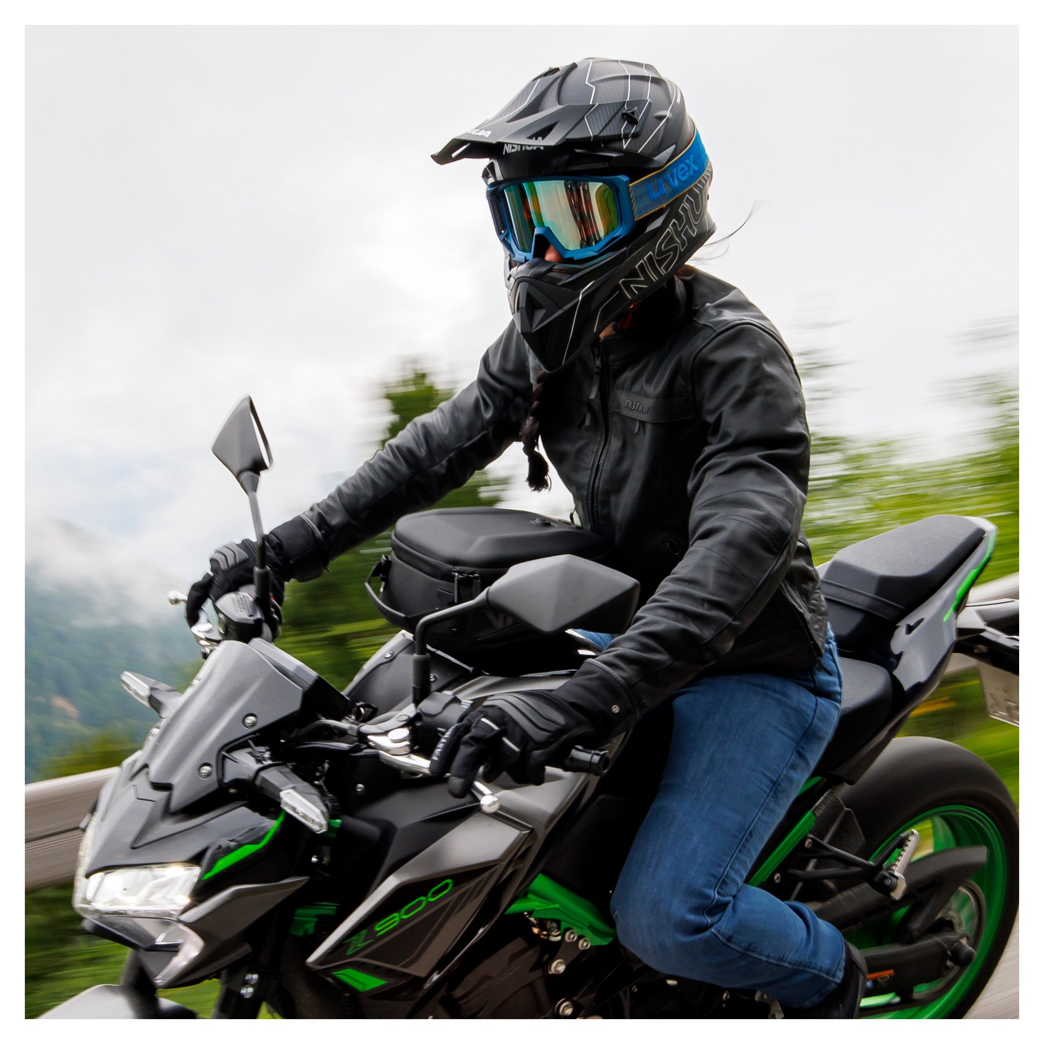 Geacă Moto Femei L-2201 Fastway - Piele Bivol, Protecții Nivel 2