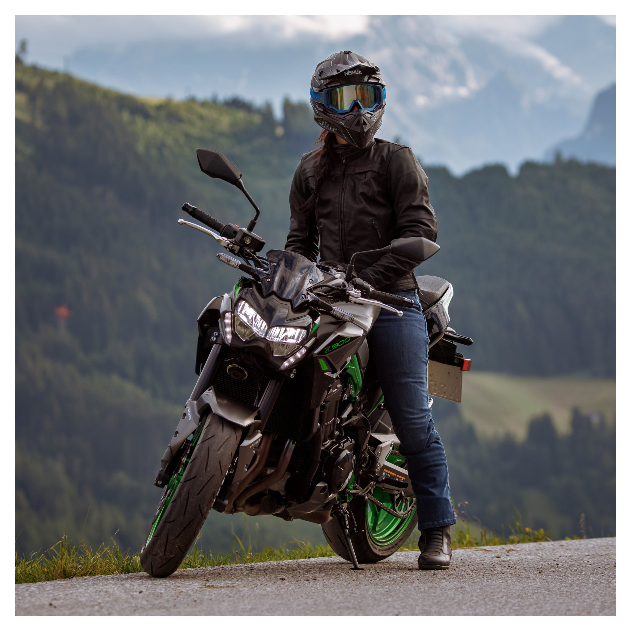 Geacă Moto Femei L-2201 Fastway - Piele Bivol, Protecții Nivel 2