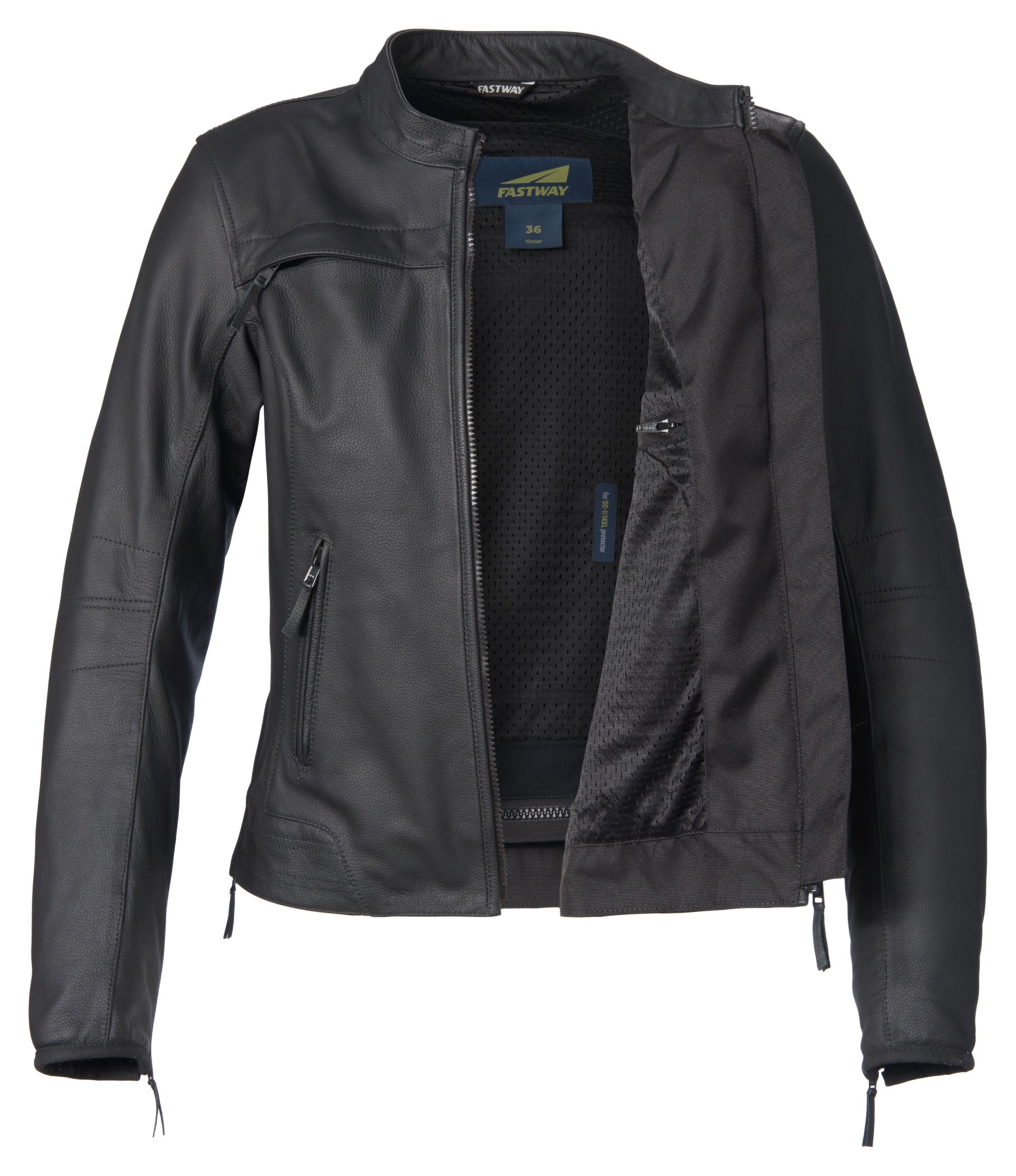 Geacă Moto Femei L-2201 Fastway - Piele Bivol, Protecții Nivel 2