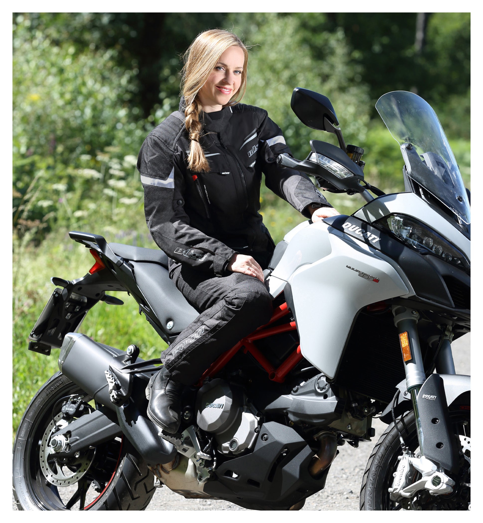 Geacă Moto Femei Lago Pro Büse - Impermeabilă, Respirabilă
