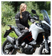 Geacă Moto Femei Lago Pro Büse - Impermeabilă, Respirabilă