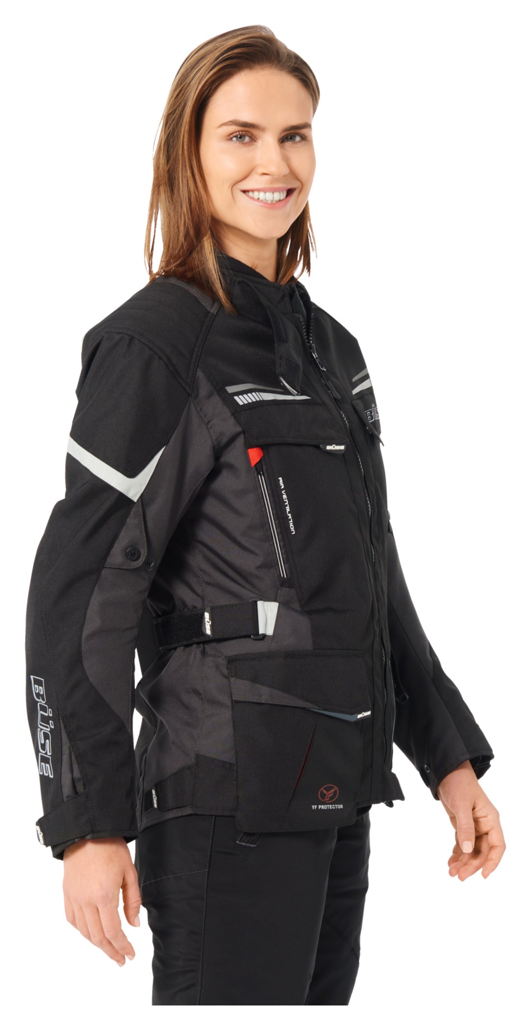Geacă Moto Femei Lago Pro Büse - Impermeabilă, Respirabilă