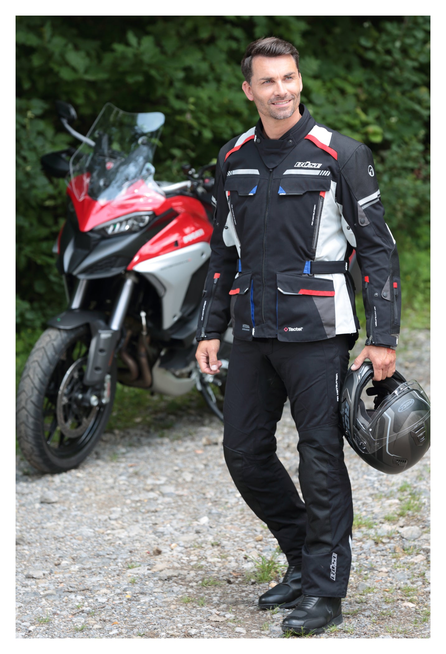 Geacă Moto Highland II Büse - Impermeabilă, Respirabilă, Protecții