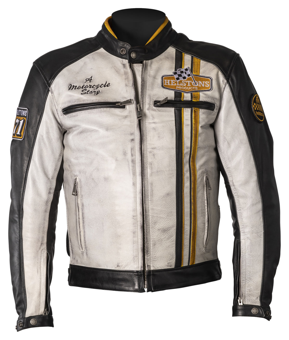 Geacă Moto Indy Louis - Piele, Protecții, Impermeabilă