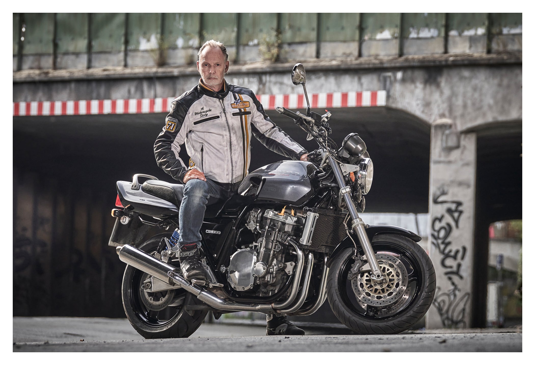 Geacă Moto Indy Louis - Piele, Protecții, Impermeabilă