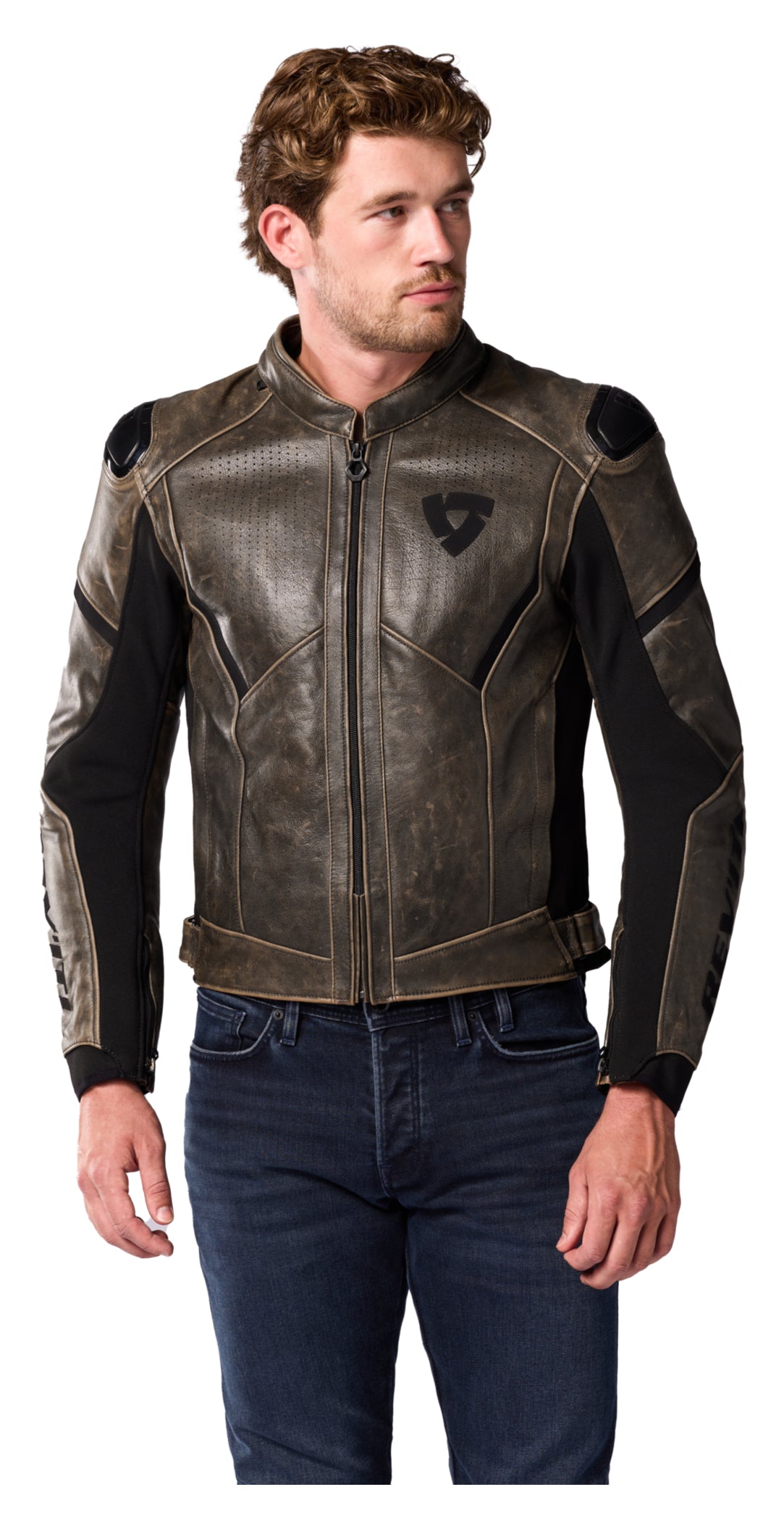 Geacă Moto Parallax REV'IT! - Piele, Protecție AA, Confort
