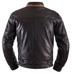 Geacă Moto Piele Ace Rag - Impermeabilă, Protecții Incluse