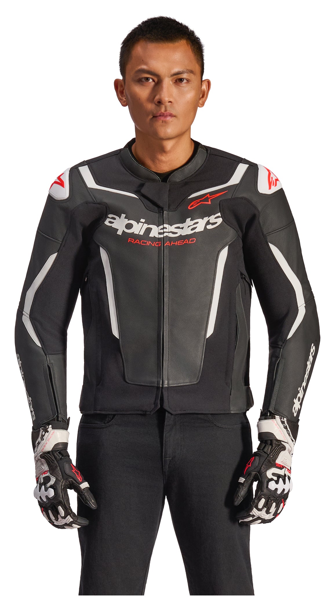 Geacă Moto Piele Alpinestars GP Force V2 - Protecție AA, Confort Sportiv