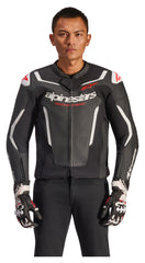 Geacă Moto Piele Alpinestars GP Force V2 - Protecție AA, Confort Sportiv
