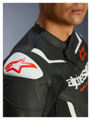 Geacă Moto Piele Alpinestars GP Force V2 - Protecție AA, Confort Sportiv