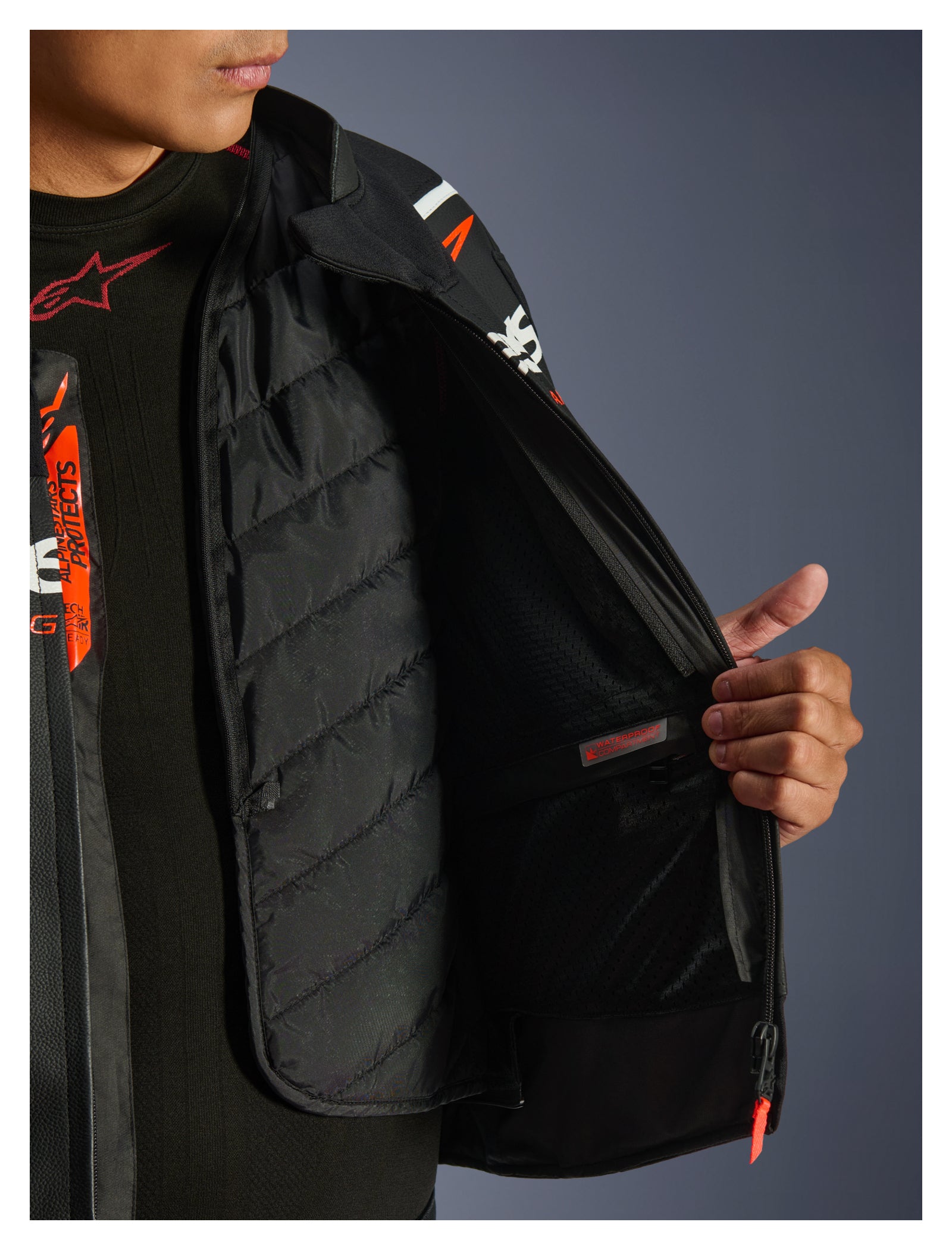 Geacă Moto Piele Alpinestars GP Force V2 - Protecție AA, Confort Sportiv