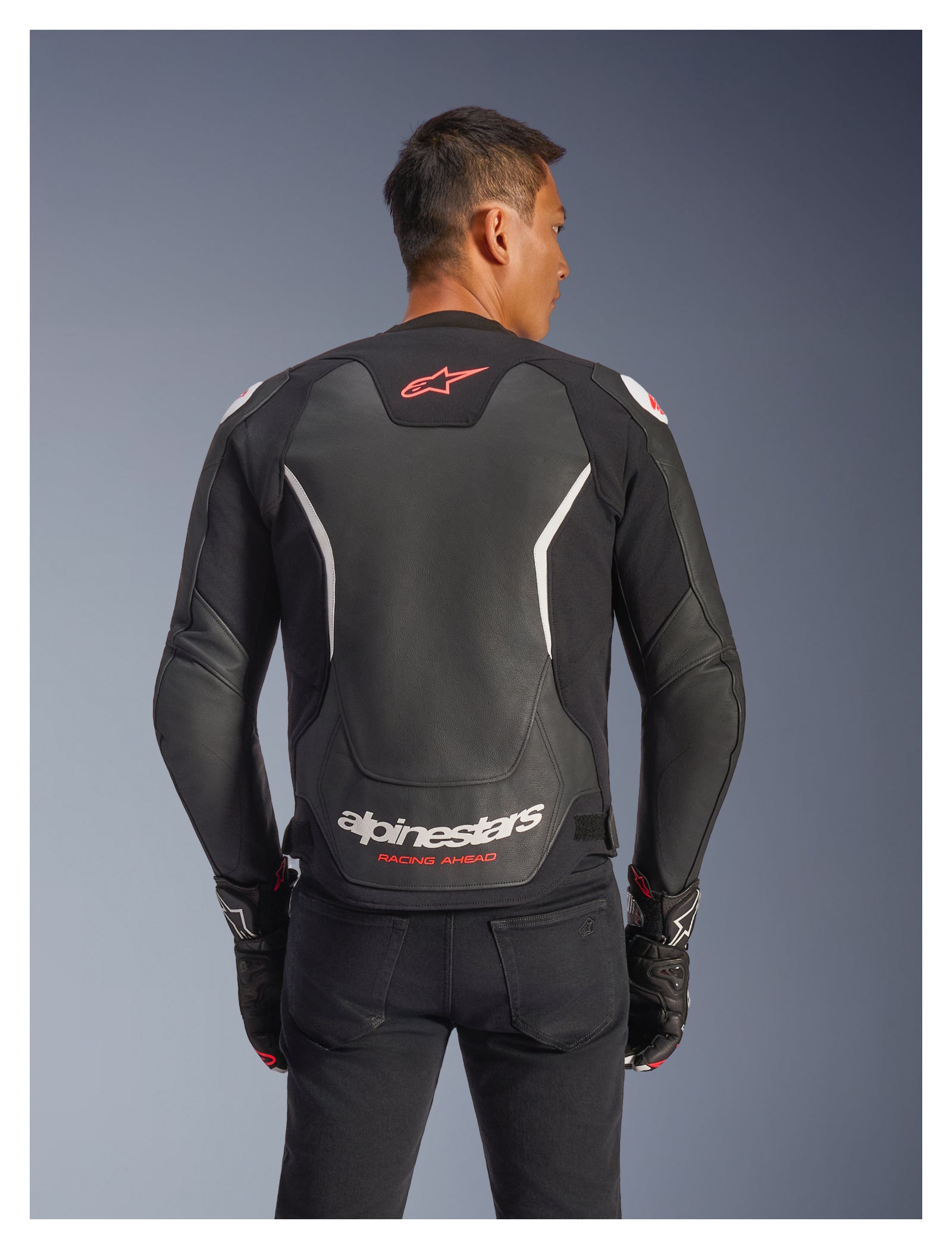 Geacă Moto Piele Alpinestars GP Force V2 - Protecție AA, Confort Sportiv