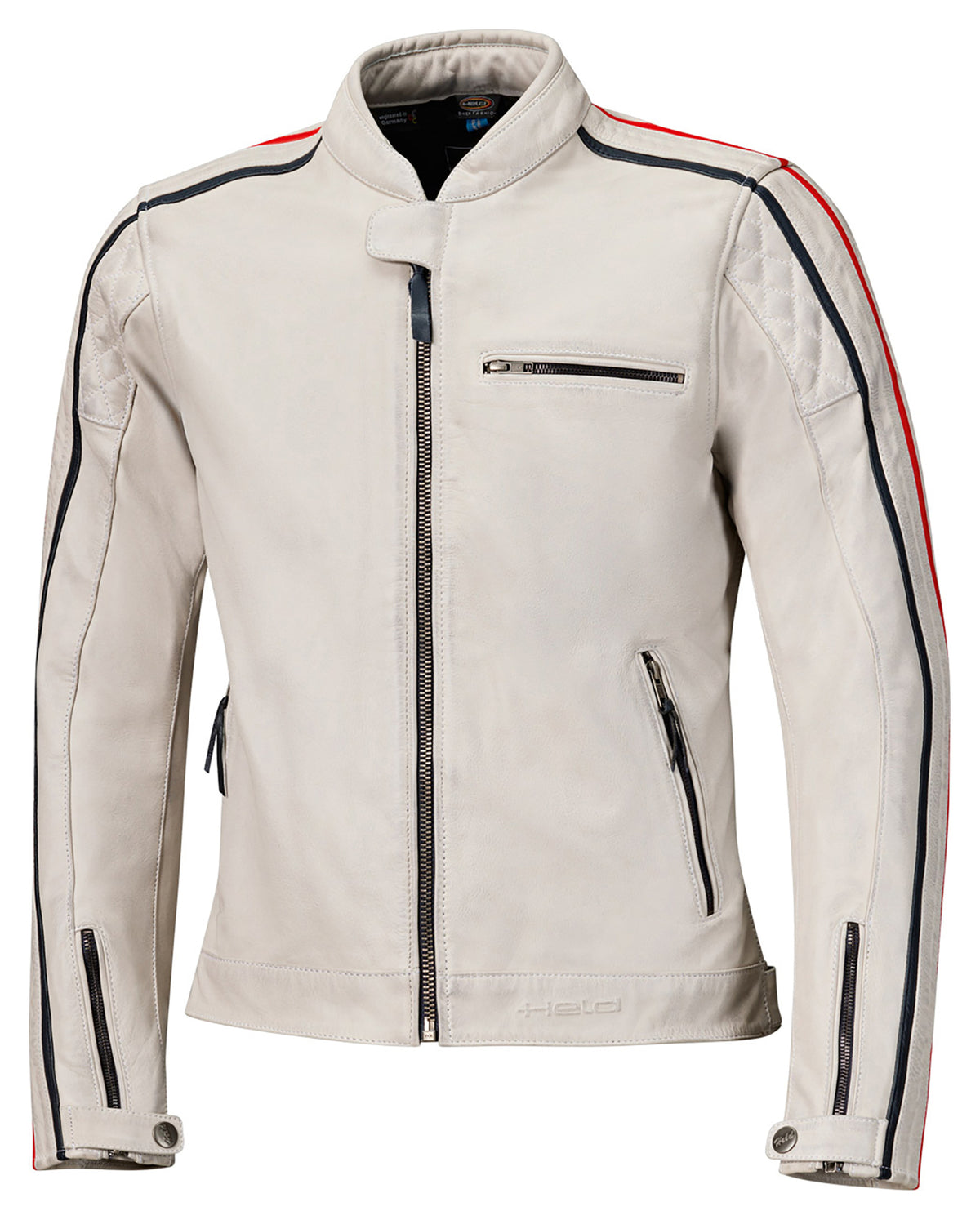 Geacă Moto Piele Brixham Held - Vintage, Protecții D3O