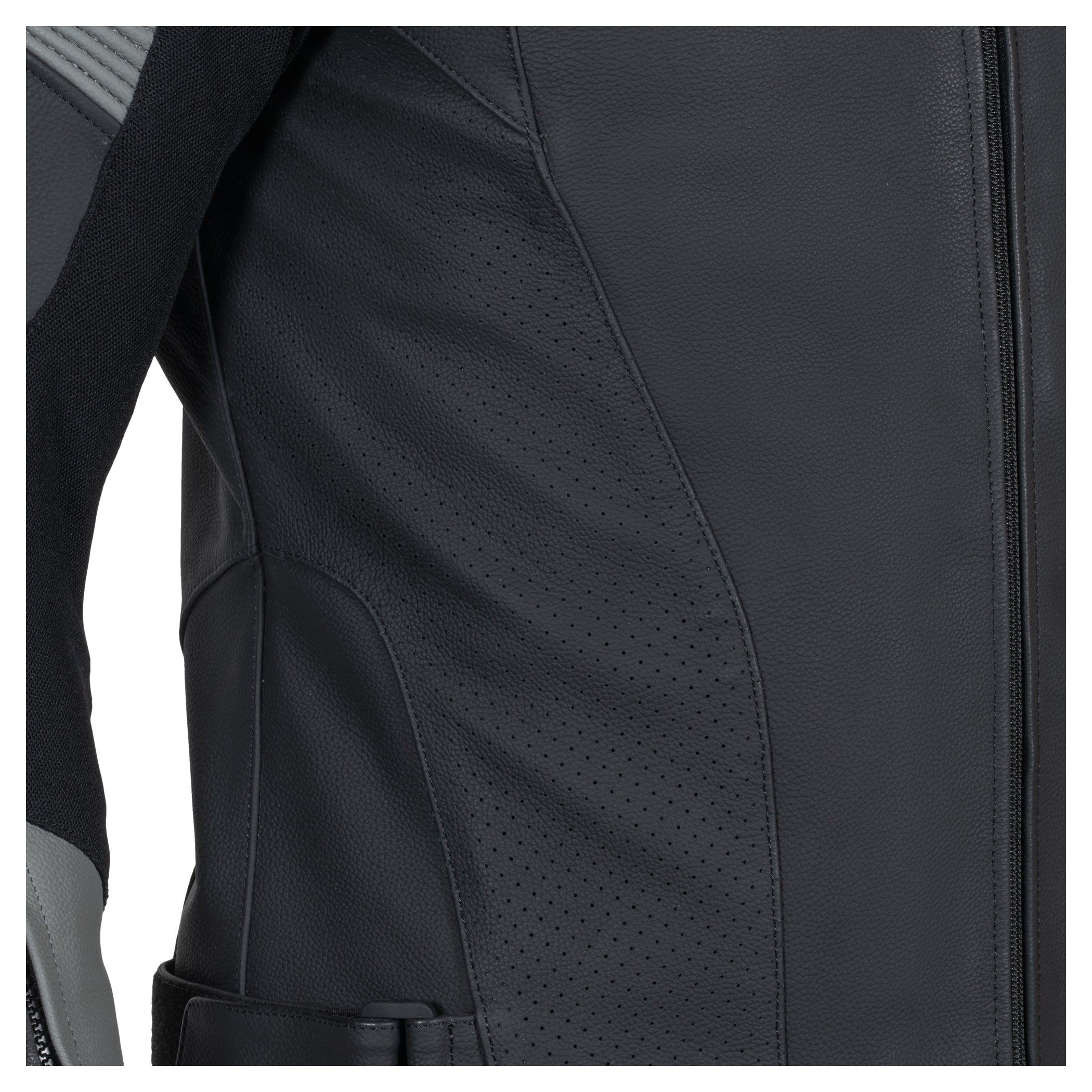 Geacă Moto Piele C-11.07 Rekurv - Sportivă, Perforată, Protecții Nivel 2