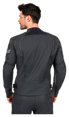 Geacă Moto Piele C-11.07 Rekurv - Sportivă, Perforată, Protecții Nivel 2
