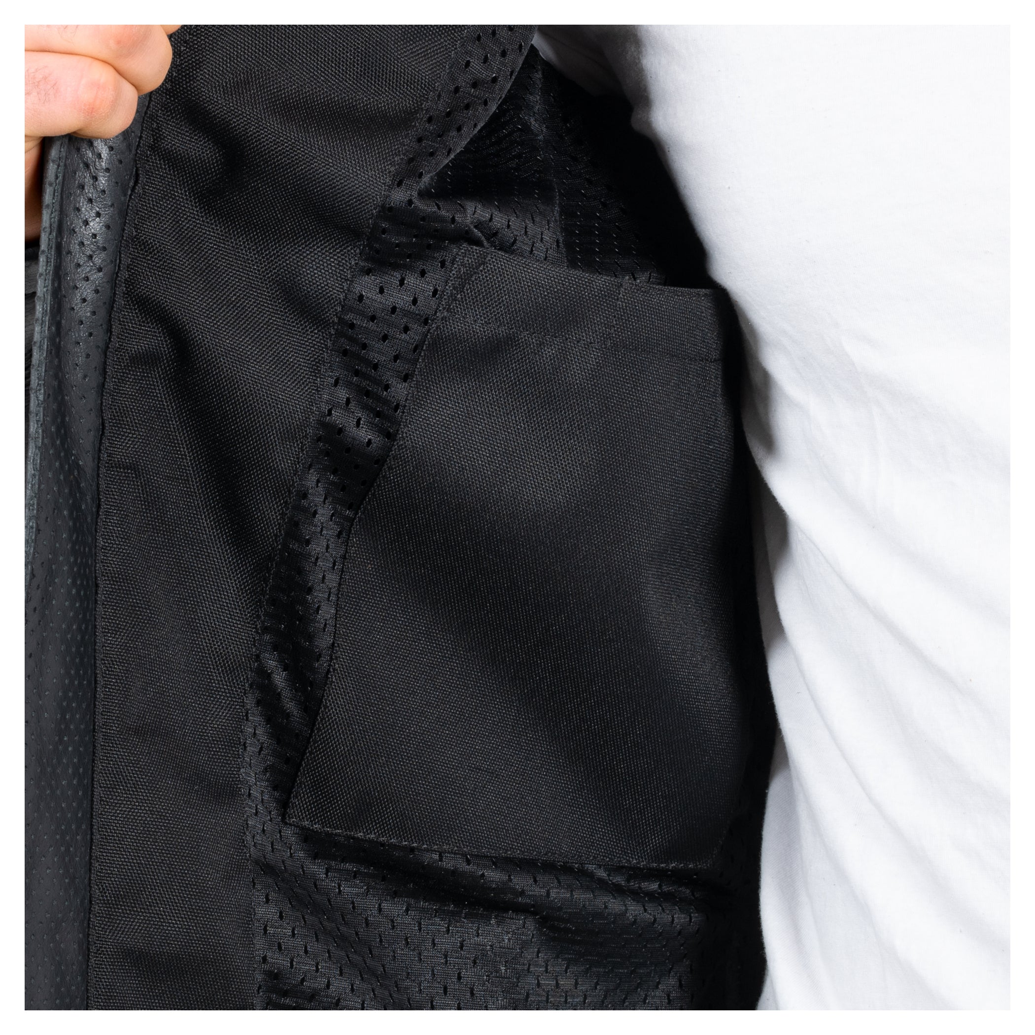 Geacă Moto Piele Classic Louis - Perforată, Protecții Incluse