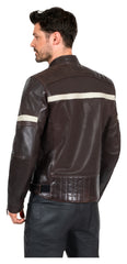 Geacă Moto Piele Classic Louis - Perforată, Protecții Incluse
