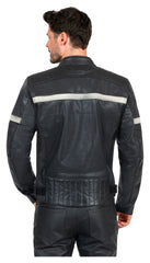 Geacă Moto Piele Classic Louis - Perforată, Protecții Incluse