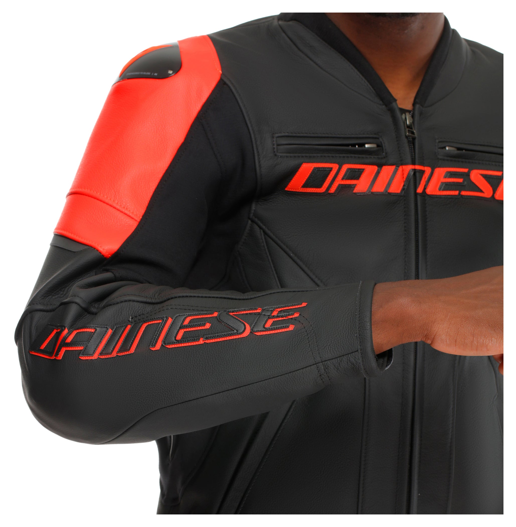 Geacă Moto Piele Dainese Racing 5 Bărbați - Protecție Nivel 2