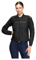 Geacă Moto Piele Dainese Racing 5 Damă - Protecție AA, Smart Air