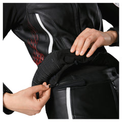 Geacă Moto Piele Damă C-21.04 Rekurv - Sportivă, Protecție AA