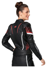 Geacă Moto Piele Damă C-21.04 Rekurv - Sportivă, Protecție AA