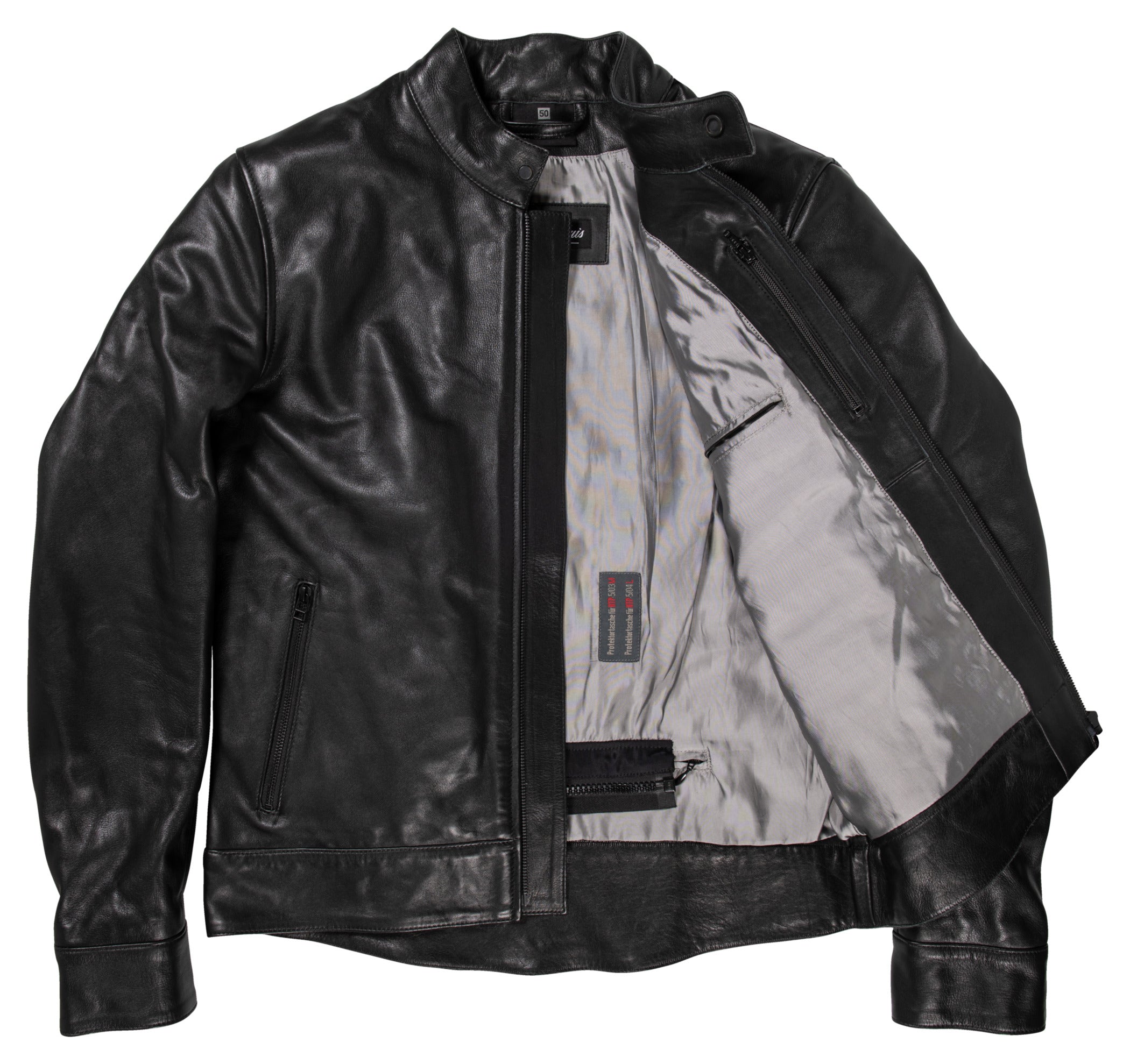 Geacă Moto Piele DL-JM-1 Louis - Design Clasic, Protecție Nivel 2