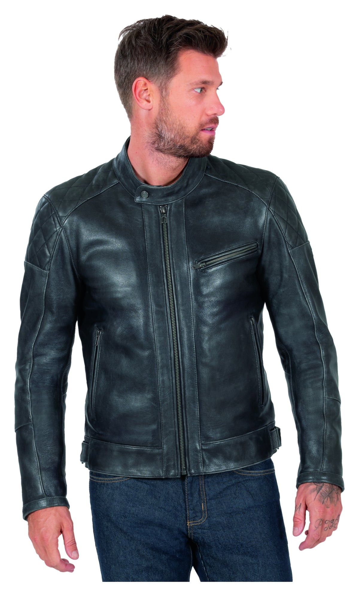Geacă Moto Piele DL-JM-14 Louis - Clasic, Robust, Protecție AA